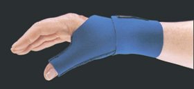 Picture of Wrist / Thumb Support AliMed® Neoprene Left or Right Hand Royal Blue Small / Medium5269