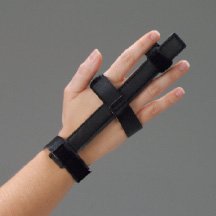 Picture of Finger Splint DeRoyal® One Size Fits Most Without Fastening Left or Right Hand Silver11004