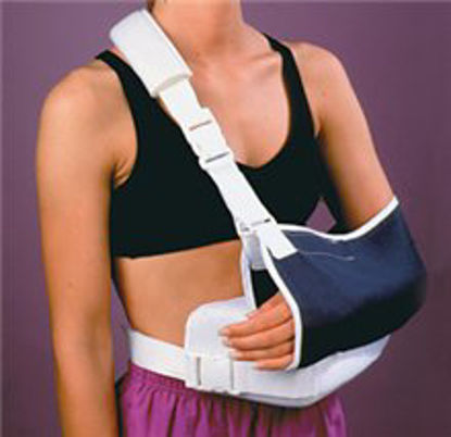 Picture of Shoulder Immobilizer AliMed® One Size Fits Most Cotton / Foam Quick-Release Closure Buckles Left or Right Arm510541