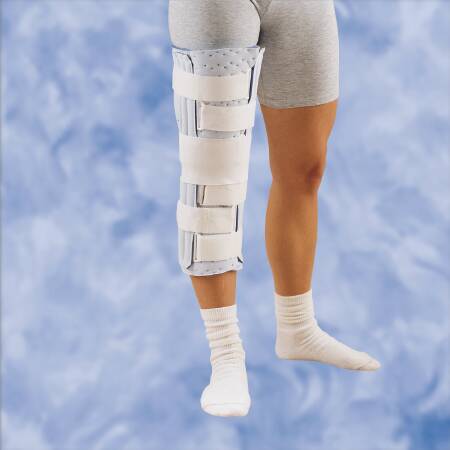 Picture of Knee Immobilizer DeRoyal® One Size Fits Most Hook and Loop Closure 16 Inch Length Left or Right Knee7066-16