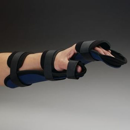 Picture of Neutral Position Hand Orthosis Rolyan® Kydex Kydex® / Volara® Left Hand Black Large56072702