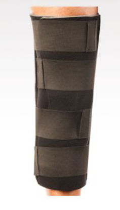 Picture of Knee Immobilizer Single Panel Compression One Size Fits Most Hook and Loop Strap Closure Up to 25 Inch Thigh Circumference 20 Inch Length Left or Right KneeVP40102-050