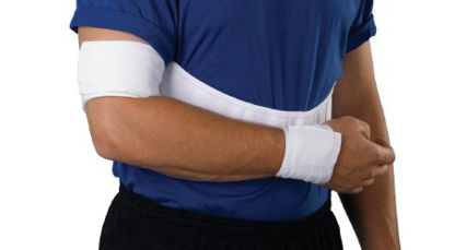 Picture of Shoulder Immobilizer DeRoyal® X-Large Foam / Polyester / Cotton Hook and Loop Closure Left or Right Arm206S10