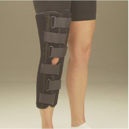 Picture of Knee Immobilizer DeRoyal® 2X-Large Loop Lock Closure 22 to 24 Inch Circumference 16 Inch Length Left or Right KneeBF7007-05