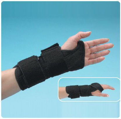 Picture of Cock-Up Wrist Brace TeraFoam Fabric / Neoprene / Terry Cloth Left Hand Black X-Large081505007