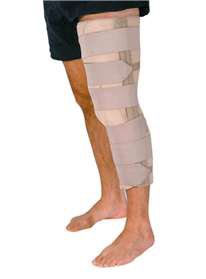 Picture of Knee Immobilizer AliMed® One Size Fits Most Hook and Loop Strap Closure 20 Inch Length Left or Right Knee60664
