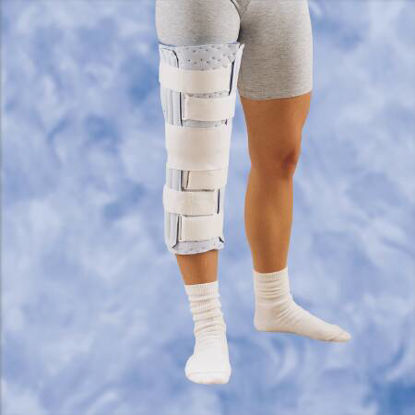 Picture of Knee Immobilizer DeRoyal® One Size Fits Most Hook and Loop Closure 18 Inch Length7066-18