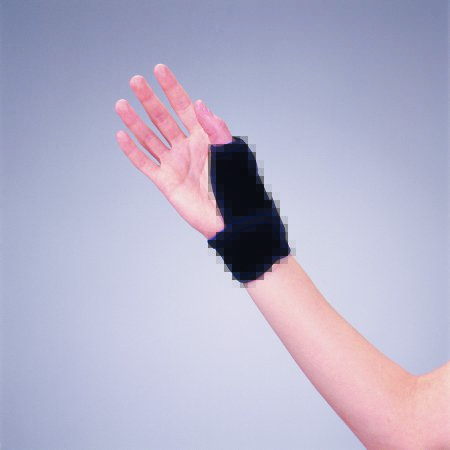 Picture of Thumb Support Thermo-Form X-Large Hook and Loop Closure Left Hand Black359XLR