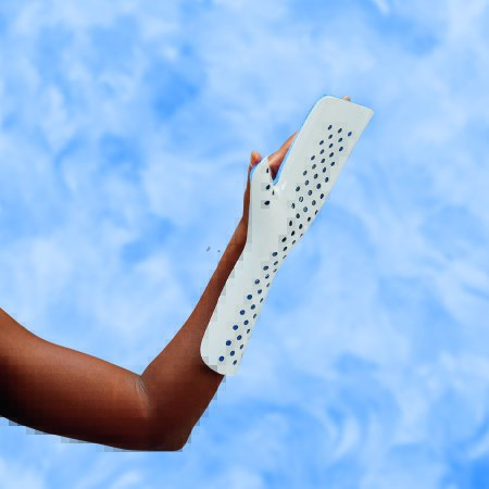 Picture of Full Hand Splint Padded Aluminum / Foam Left Hand Beige / Blue One Size Fits Most9151-06