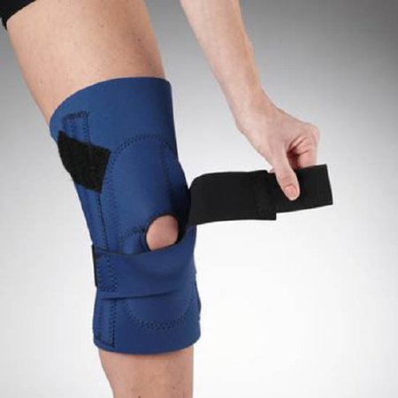 Picture of Knee Support Rolyan® Lateral J Large Pull-On 21 to 23-1/2 Inch Circumference Left KneeA403828