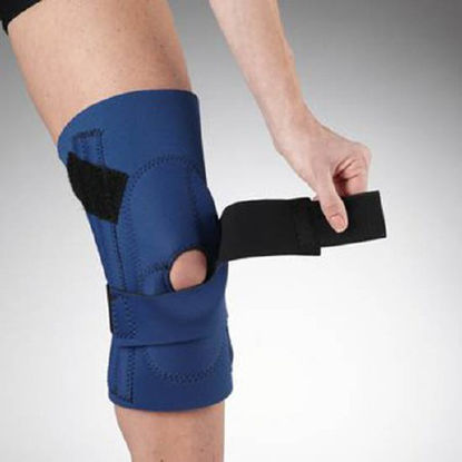 Picture of Knee Support Rolyan® Lateral J Large Pull-On 21 to 23-1/2 Inch Circumference Left KneeA403828