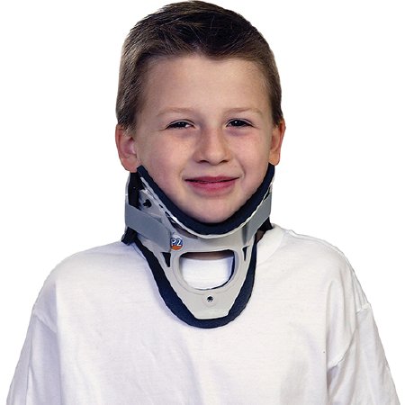 Picture of Rigid Cervical Collar NecLoc® Preformed Youth (6 to 12 Years) Size P3 Two-Piece / Trachea OpeningNL-P3
