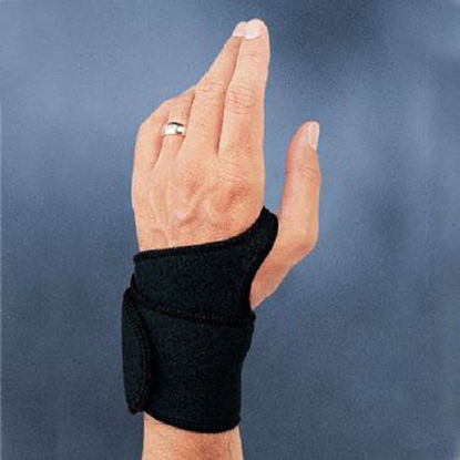 Picture of Wrist Support Sammons Preston® Wraparound Neoprene Left or Right Hand Black One Size Fits Most780401