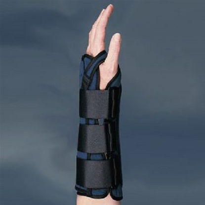 Picture of Wrist Brace Sammons Preston® UltraLite Aluminum / Foam Left Hand Black Large081510536