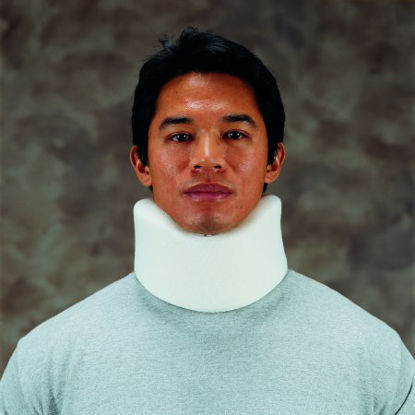 Picture of Cervical Collar DeRoyal® Deluxe Contoured / Medium Density Adult One Size Fits Most One-Piece 3 Inch Height 22 Inch Length1022-00