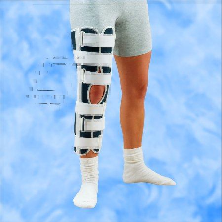 Picture of Knee Immobilizer DeRoyal® Medium Hook and Loop Closure 20 Inch Length Left or Right Knee4462-03