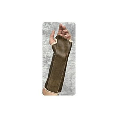 Picture of Wrist / Forearm Brace Contoured Aluminum / Foam / Nylon / Steel / Vinyl Right Hand Beige / Brown Large3910 BEI LGR