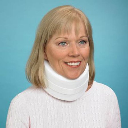 Picture of Cervical Collar with Front-Fastening Rolyan® Medium Density Adult Large One-Piece 3-1/2 Inch Height 20 Inch Length307303