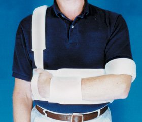 Picture of Torso / Shoulder Immobilizer AliMed® Large Foam / Plastic Hook and Loop Closure Left or Right Arm510629