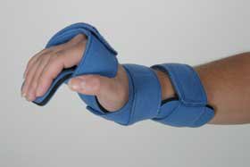 Picture of Wrist / Hand Orthosis Comfyprene™ Metal / Neoprene Left or Right Hand Light Blue One Size Fits Most52153/LBLUE/NA