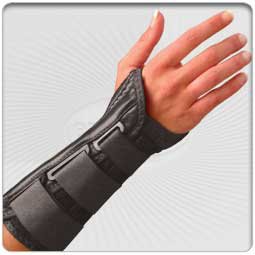 Picture of Wrist Brace Ultimate™ V Standard Contoured Hyper Foam / Polyester Left Hand Black X-Small / Small11479-15