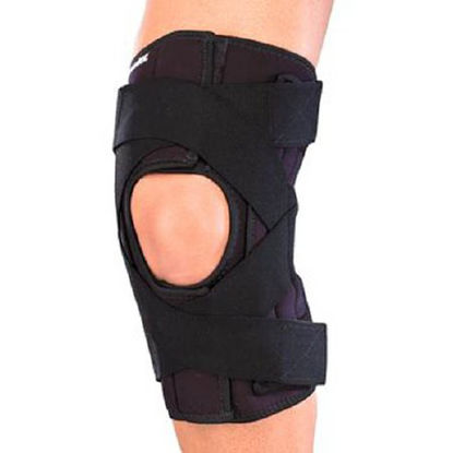 Picture of Knee Brace Mueller® X-Large Wraparound / Hook and Loop Strap Closure 18-1/2 to 20 Inch Circumference55114404