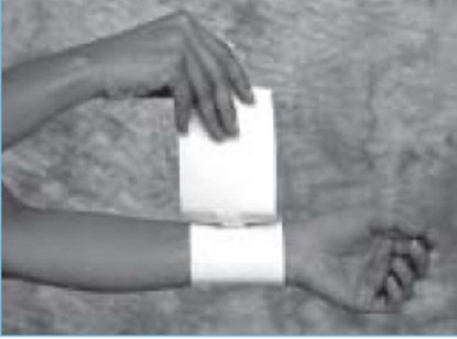 Picture of Wrist Support Wraparound / Wristlet Elastic Left or Right Wrist Black Medium1303 BLA MD