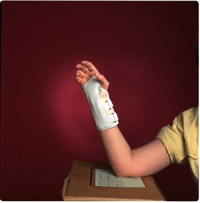 Picture of Cock-Up Wrist Brace Canvas / Flannel Right Hand White X-Large3960 WHI XLR
