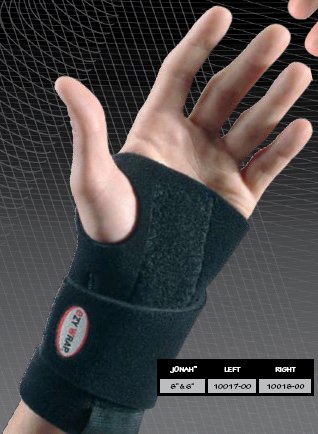 Picture of Wrist Brace eZY WRAP® Jonah™ Wraparound Neoprene Right Hand Black One Size Fits Most10018-00