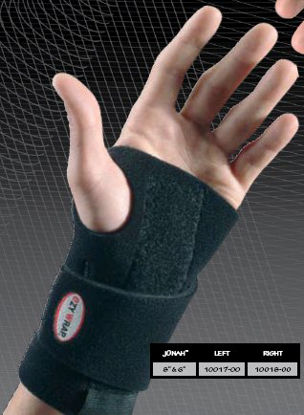 Picture of Wrist Brace eZY WRAP® Jonah™ Wraparound Neoprene Right Hand Black One Size Fits Most10018-00
