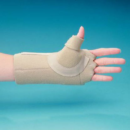 Picture of Thumb Support Rolyan® In-Line™ One Size Fits Most Hook Material Left Hand BeigeA679130