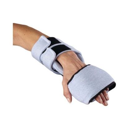 Picture of Wrist / Hand / Finger Orthosis Rolyan® T-Roll T-Shaped Fabric / Metal Left Hand Gray One Size Fits Most929362