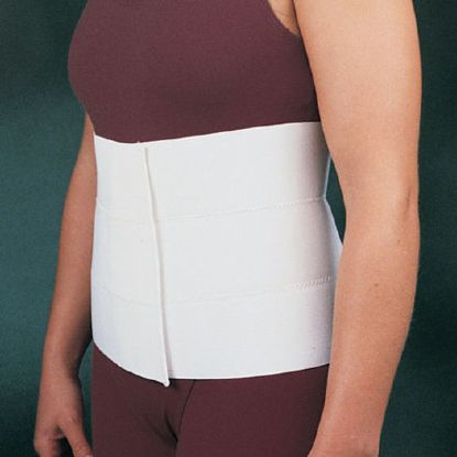 Picture of Abdominal Binder Rolyan® Large Hook and Loop Closure 45 to 62 Inch Waist Circumference 12 Inch Adult55476303