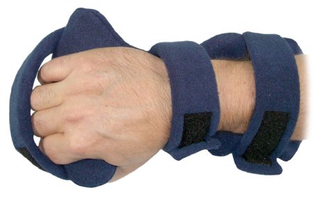 Picture of Hand Deviation Orthosis ComfySplints™ Below-the-Wrist Swivel Terry Cloth Left or Right Hand Blue One Size Fits Most081503846