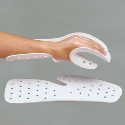 Picture of Splinting Material Rolyan® Aquaplast-T™ Wrist and Hand Functional Position / Perforated 1/8 Inch Thick Thermoplastic WhiteA310500