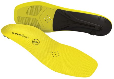 Picture of CARBON Pro Hockey Insole Full Length Size F Carbon Fiber / Foam Black / Yellow Skate Size 11 to 12FL480812