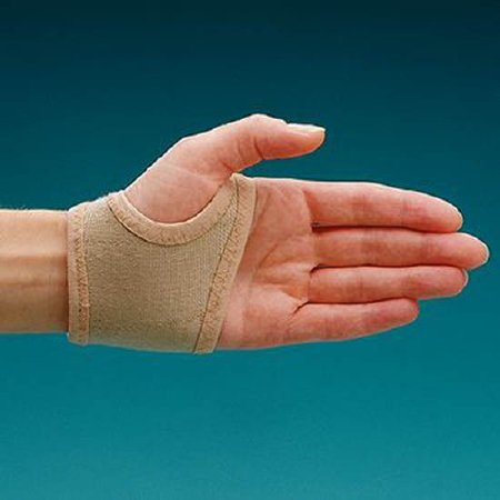 Picture of Wrist Splint Rolyan® Gel Shell® Fabric / Gel / Thermoplastic Right Hand Beige SmallA60022