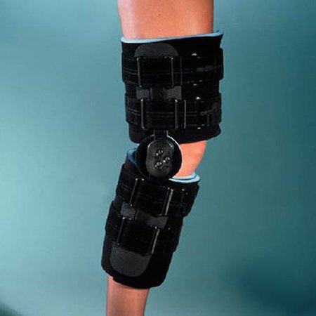 Picture of Knee Brace KneeRANGER® II Short Hook and Loop Closure 17 Inch Length Left or Right KneeA402550