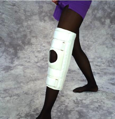 Picture of Knee Immobilizer X-Large Hook and Loop Closure 24 Inch Length3224 WHI XL