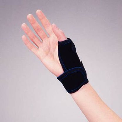 Picture of Thumb Splint Thermo-Form Medium Hook and Loop Strap Closure Black55006106