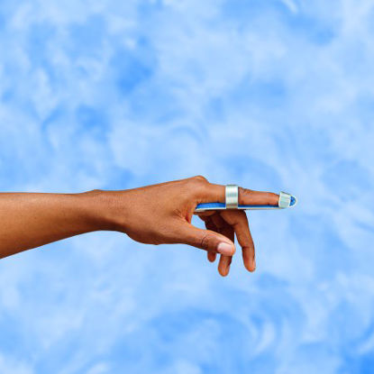 Picture of Finger Splint DeRoyal® Large Without Fastening Left Hand Silver9109-03