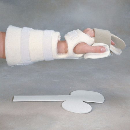 Picture of Palm Protector Splint Rolyan® Progressive™ Pre-Cut Foam Right Hand White One Size Fits MostA812332