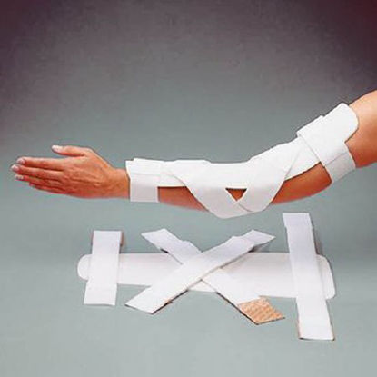 Picture of Elbow Splint Rolyan® Aquaplast®-T One Size Fits Most Strap Left or Right Elbow 1/8 InchA517002