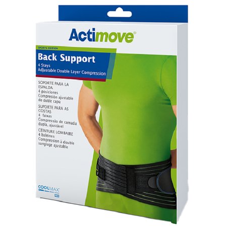 Picture of Back Support Belt with Stays Actimove® Sports Edition 2X-Large Hook and Loop Closure 45 to 49 Inch Waist Circumference Adult7554124