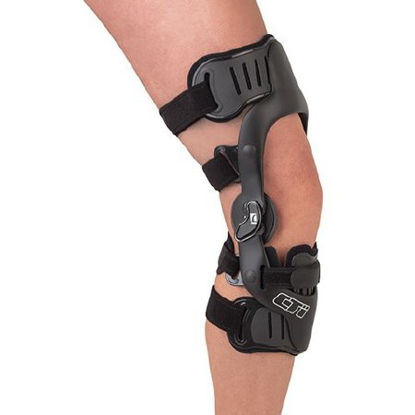 Picture of Knee Brace CTi® Standard Small D-Ring / Hook and Loop Strap Closure 3-1/2 to 4 Inch Caliper Width / 11 to 13-2/5 Inch Calf Circumference Right KneeB-238500112