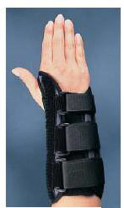 Picture of Wrist Brace Premier® Aluminum / Foam / Nylon / Plastic / Polyester Left Hand Black X-Large08144395