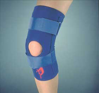 Picture of Knee Brace Palumbo™ X-Small Pull-On / Hook and Loop Strap Closure 8-1/2 to 10 Inch Circumference Left or Right Knee62146/NA/XS