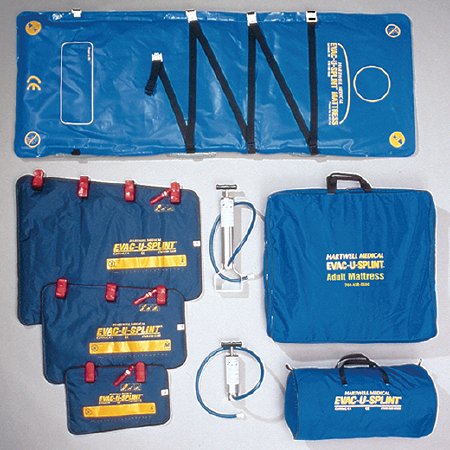 Picture of Evac-U-Splint® Vacuum Splint System Vacuum Splint Vinyl - Covering / Polystyrene - Filling 11 X 11 X 24 Inch In Carry CaseEVS 9075-6C