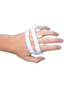 Picture of Ulnar Deviation Splint LMB Soft Core Wire-Foam™ Foam / Wire Right Hand White Size C'77990201