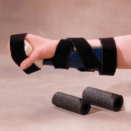 Picture of Progressive Hand Orthosis Roylan® Kwik-Form™ Economy Fabric / Foam Left or Right Hand Black / Blue Medium / LargeA812631